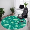 1pc Alien Spaceship Office Round Area Rug, Indoor Mat Suitable For Office, Under Office Chairs Bedroom Living Room Home Decor, Room Deco