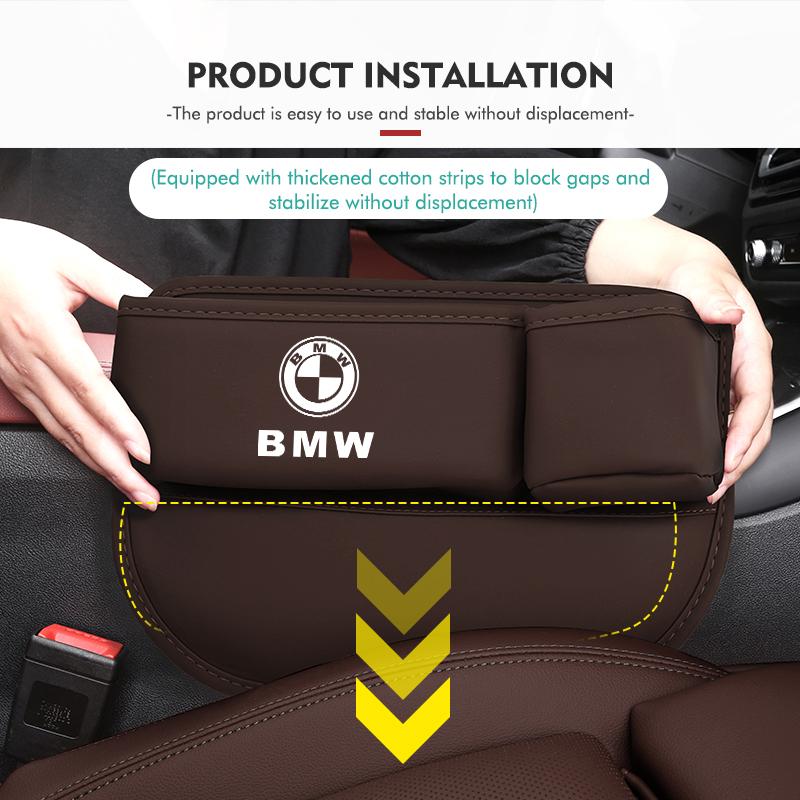 Car Console Crevice Storage Box Slit Gap Filler Accessories For BMW Performance X1 M3 M6 F01 F02 E34 E36 E60 F10 F20 X6