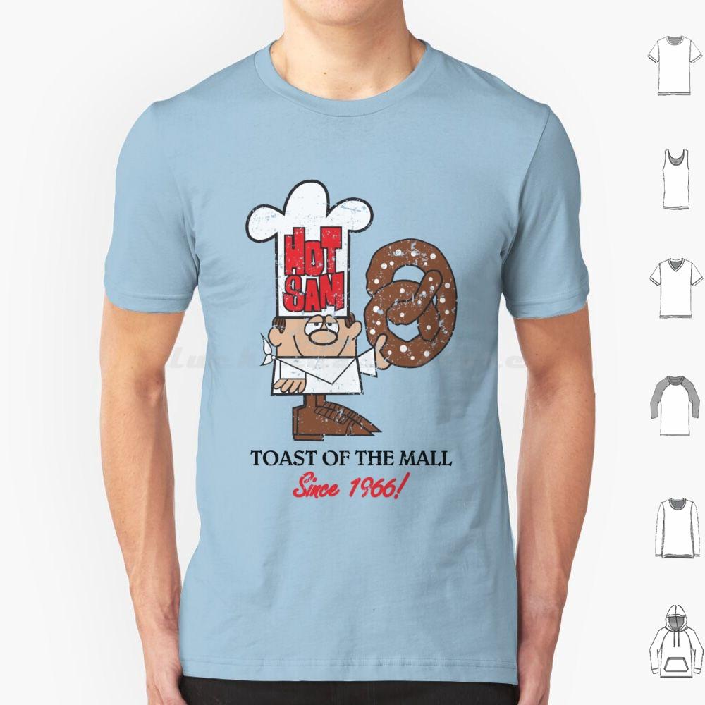 Distressed Hot Sam Pretzels T Shirt Cotton Men Women DIY Print Hot Sam Pretzel Soft Pretzel Mall Food Court Dead Mall Defunct S