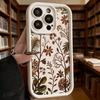 Autumn Botanical Leaves Pattern Phone Case for iPhone 17 16 15 14 13 12 11 Pro Max Plus Anti Scratch, Gel Flexible Protective