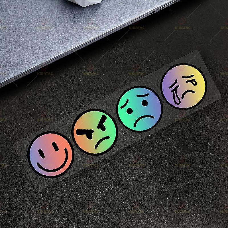 

1pc Facial Expression Motorcycle Stickers for Motorcycle Tailbox Windshield Fuel Tank Car Window Scooters Waterproof Vinyl Decal 25x6cm