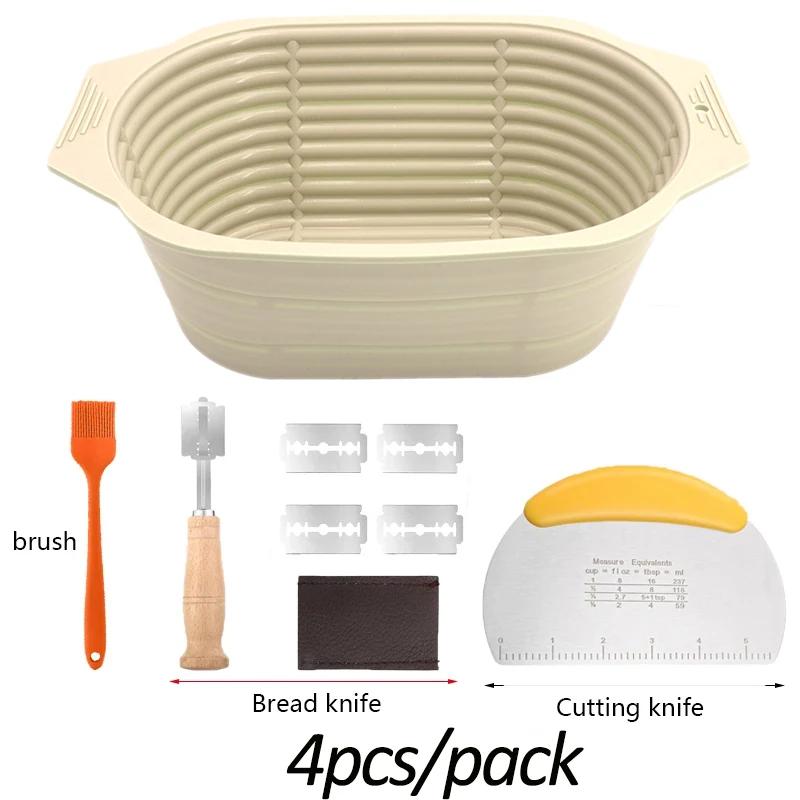 Foldable Bread Fermentation Basket Silicone Bread Making Baking Fermentation Baking Tools Home Kitchen Practical Accessories