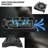 Multifunctional Consoles Cooling Stand with Integrated Two Controller Charging and Headsets Holder