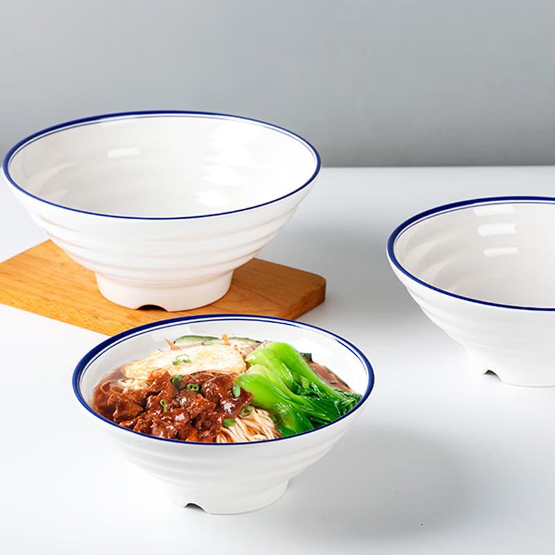 Xinji Gaoge C034 Melamine Noodle & Soup Bowls (10-Pack)