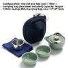 Household Tea Set Teapot Cup Portable Outdoor Kungfu Tea Set One Pot Two Cups Chinese Teas Ceremony Accessories Business Gift