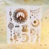 Ramadan Temporary Tattoo Moon and Star Decorative Stickers Eid Mubarak Party Gifts Eid Al Fitr Dress Up Accessories