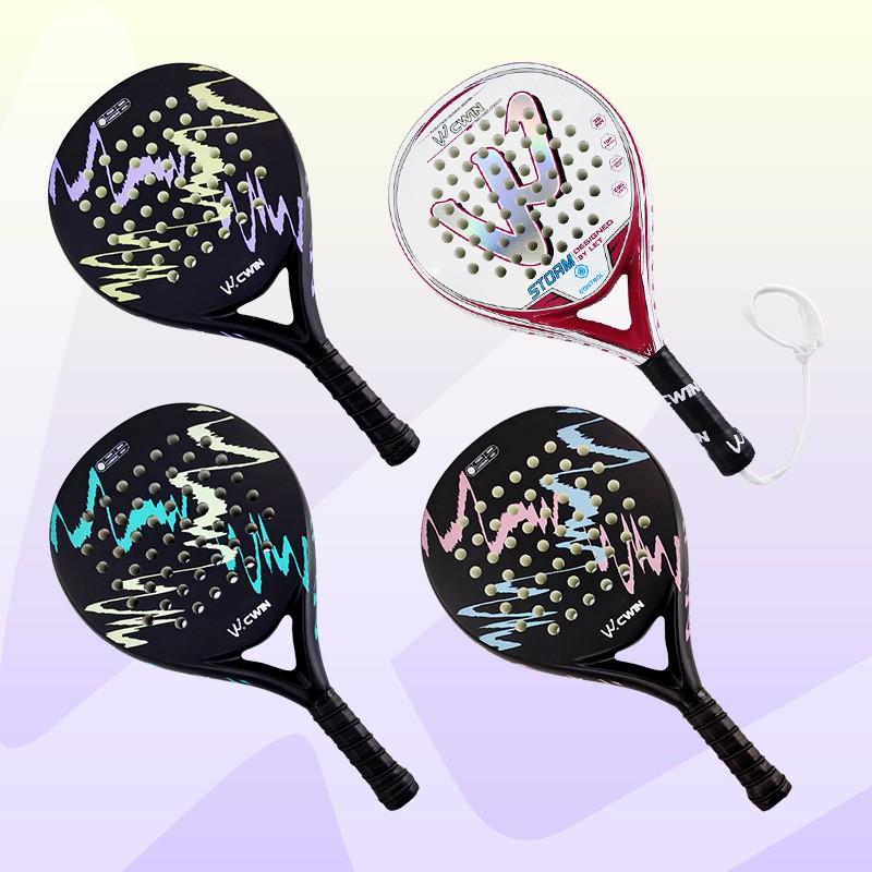 Carbonfaser Padel Schläger Anfänger Leichtgewicht Kontrolle Training Mit Glasfaser Saiten