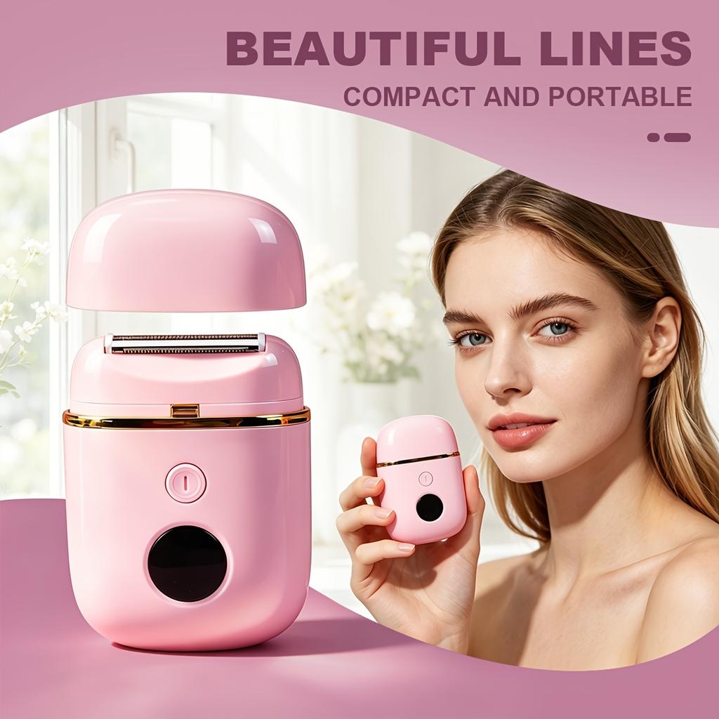 Women's Electric Shaver 2-in-1 Bikini and Body Hair Trimmer Painless USB Rechargeable shaver suitable for legs, armpits and face, portable