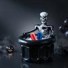 Inflatable Skull Ice Bucket Halloween Party Drink Tub Skeleton Beer Cooler For Decor