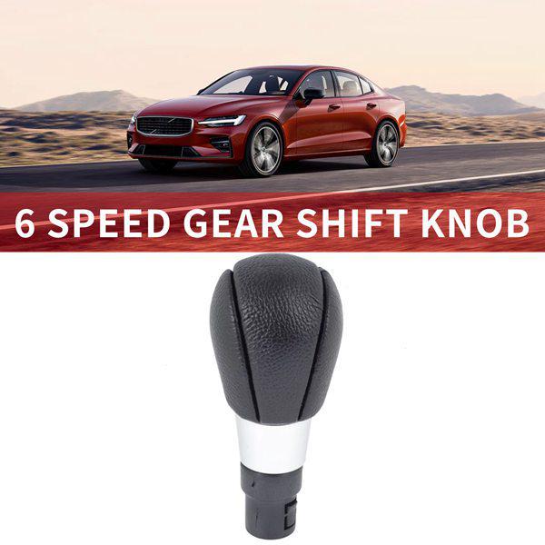 

Black PU Leather 6-Speed Car Gear Shift Knob – Compatible with Wo Vehicles None