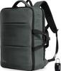 Backpack Business Backpack 35L Large Capacity Travel Bag Expandable USB Multi-Business 4.0 Men's Water-Repellent 15.6-inch (Moss Gray)