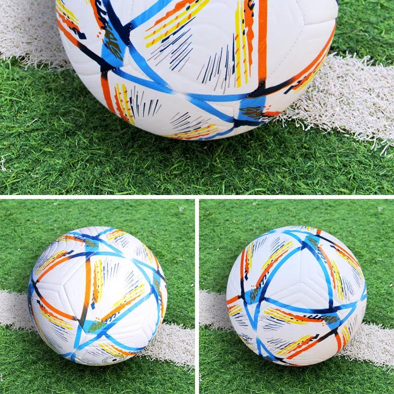 Size 5 Soccer Ball PVC Explosion-proof Football World Cup Type 5 PU Match Training Football Trajectory Training Football