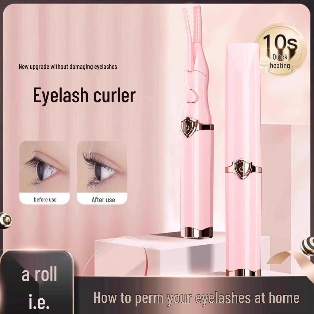 Rechargeable Heated Eyelash Curler - Portable, Long-lasting, Mini Electric Curler for Easy Shaping