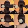 New Tea Flower Lazy Twist Comb Hair Accessory with A Bow-shaped Decoration for The Back of The Head, Suitable for Wavy Hair.