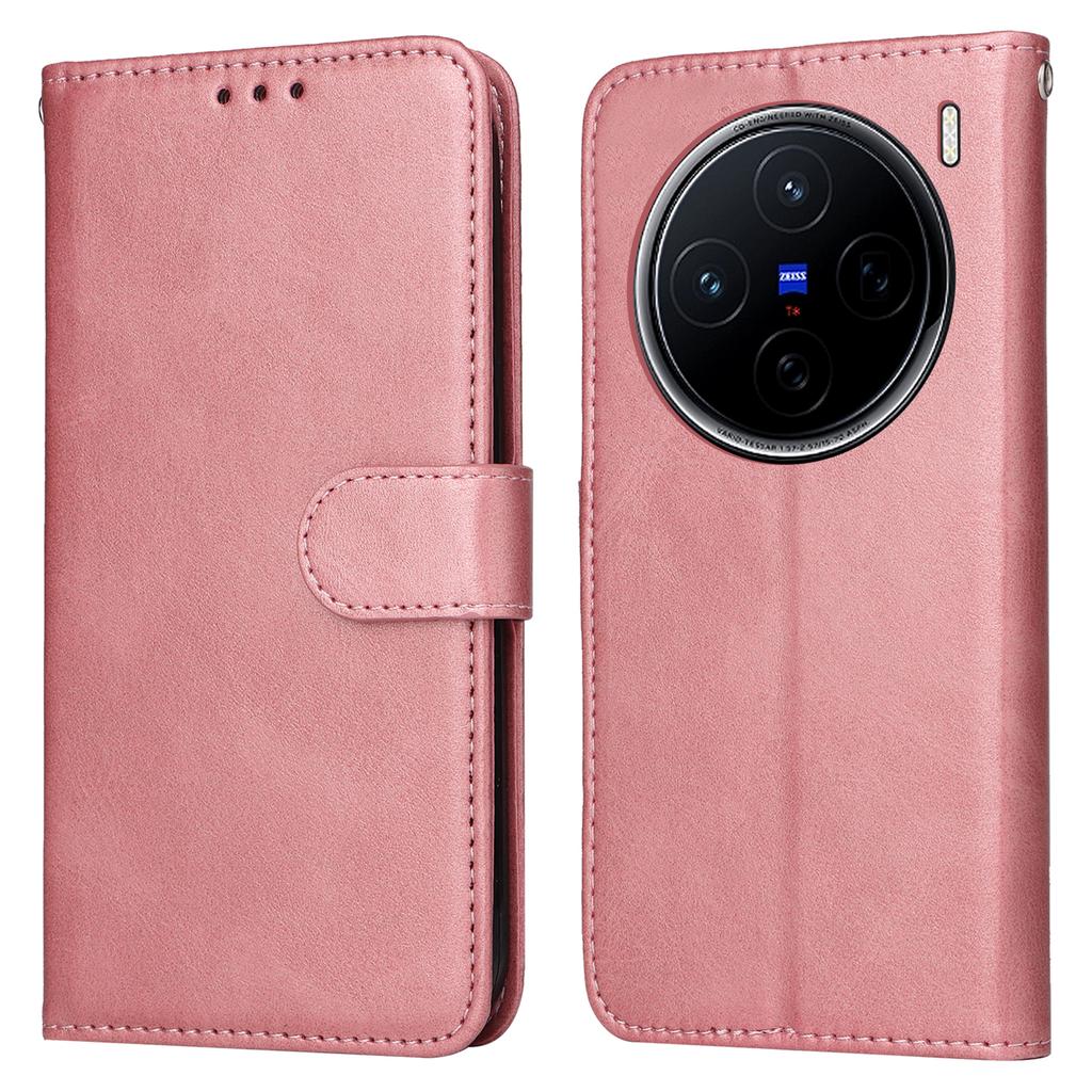 For Vivo X200 5G Case Wallet PU Leather Folio Flip Phone Cover