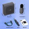 XIAOKOA Portable Wireless Bluetooth Speaker with Pin Loud 50m Compact and Compatible with Wired and Wireless Music Feedback Noise Mute Suitable for