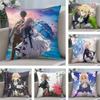 Anime Violet Evergarden Pillow Case Plush Fabric Soft Pillowcase Double Sided Print Cushion Cover Household Gifts