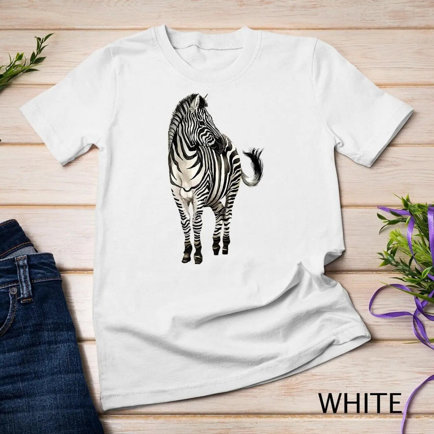 Cute Zebra Safari Animals Wildlife Zoo s Premium T shirt S