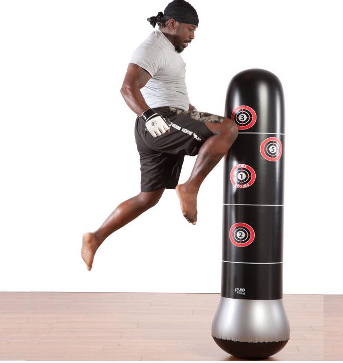 Förtjockad Fristående Uppblåsbar Boxningssäck för Vuxna - Fitness & Stresslindring