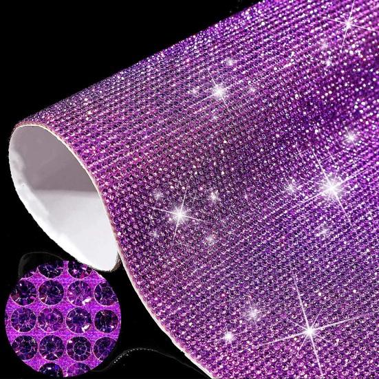 Sparkling Rhinestone Stickers Self Adhesive Neatly Arranged Easy To Cut Glitter Rhinestone Sheets DIY Crafts Decorations
