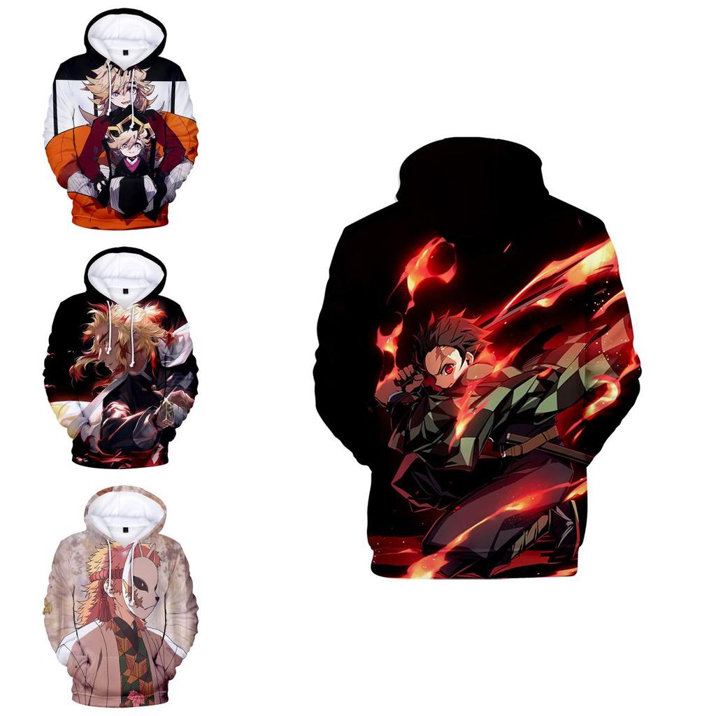 Vibrant Demon Slayer Kimetsu No Yaiba 3d Printed Hoodie Sweatshirt For Casual Wear