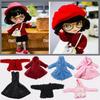 Casual Plush Coat Handmade Tops Dresses Set for 1/6 Doll/29~32cm Doll Clothes Accessories