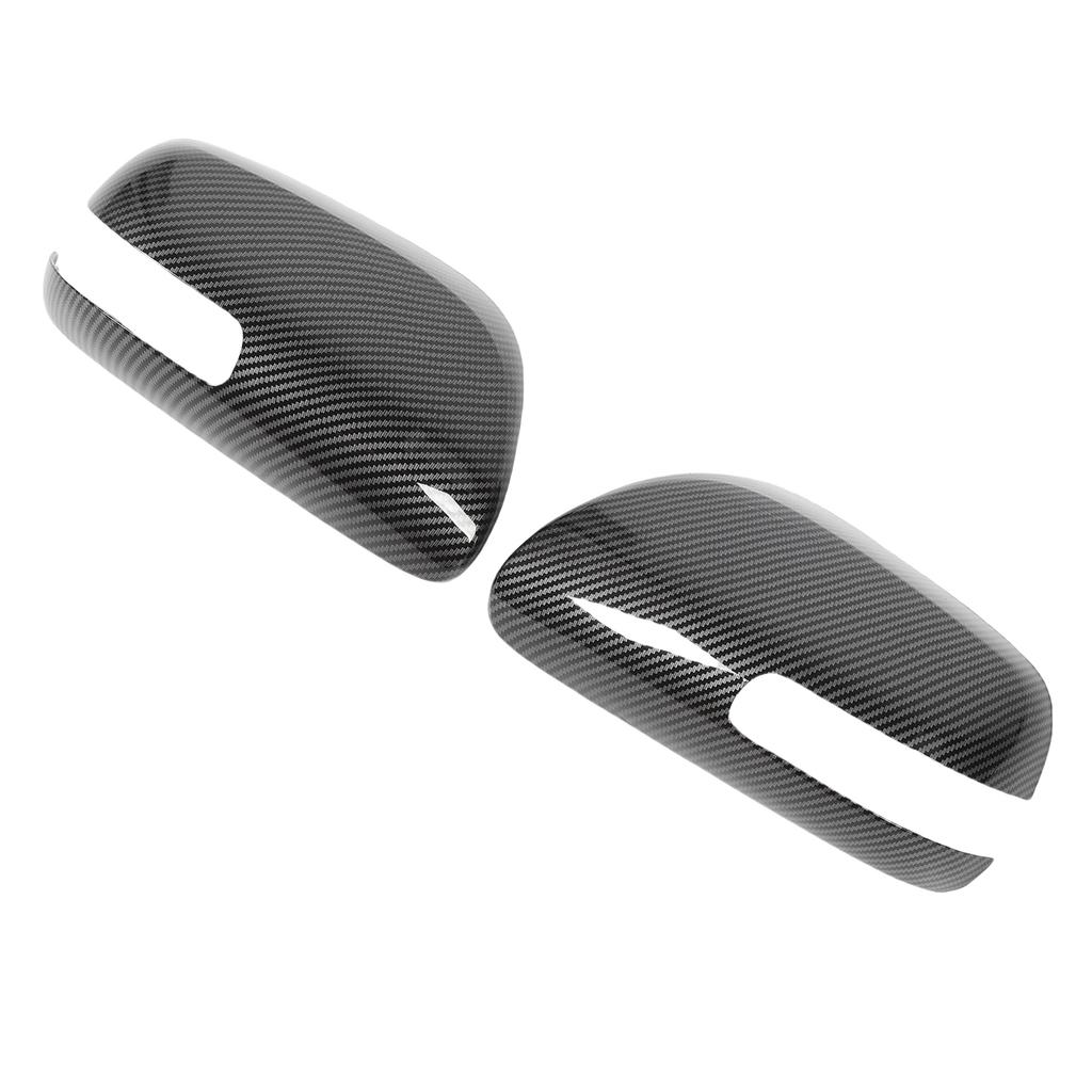 1 Pair Rearview Mirror Cap Carbon Fiber Style Exterior Door Side Mirror Covers Replacement for TC