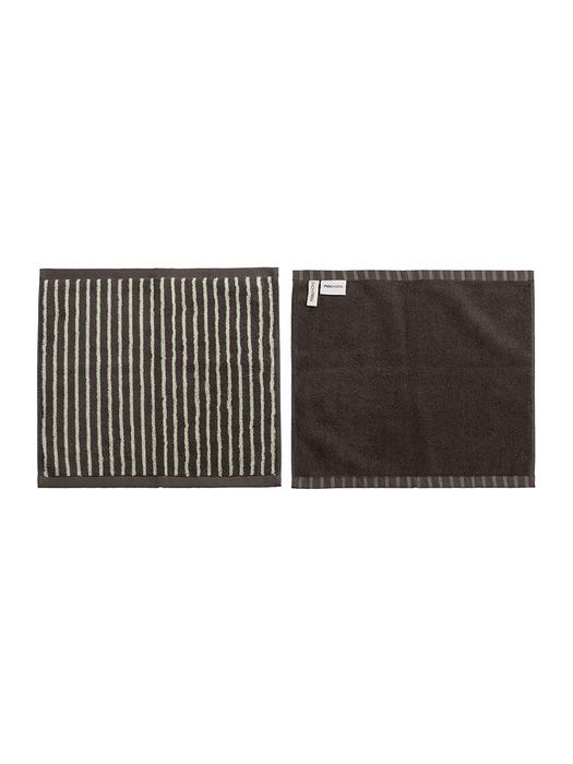 nau orchid stripe hand towel brown BR_LM STRIPE_999