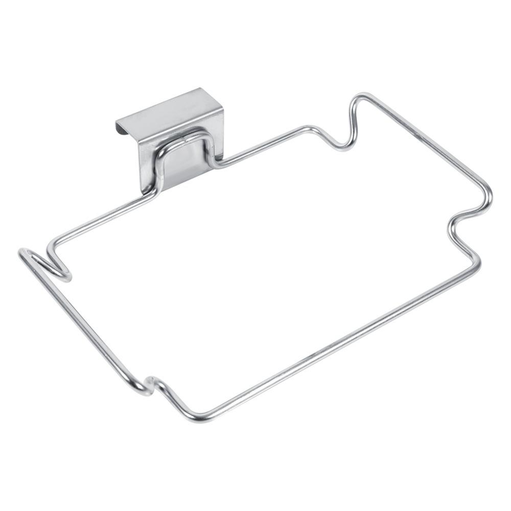 Stainless Steel Trash Bag Rack Practical Hanging Design Hanging Garbage Bag Holder Creative Durable Trash Bag Holder