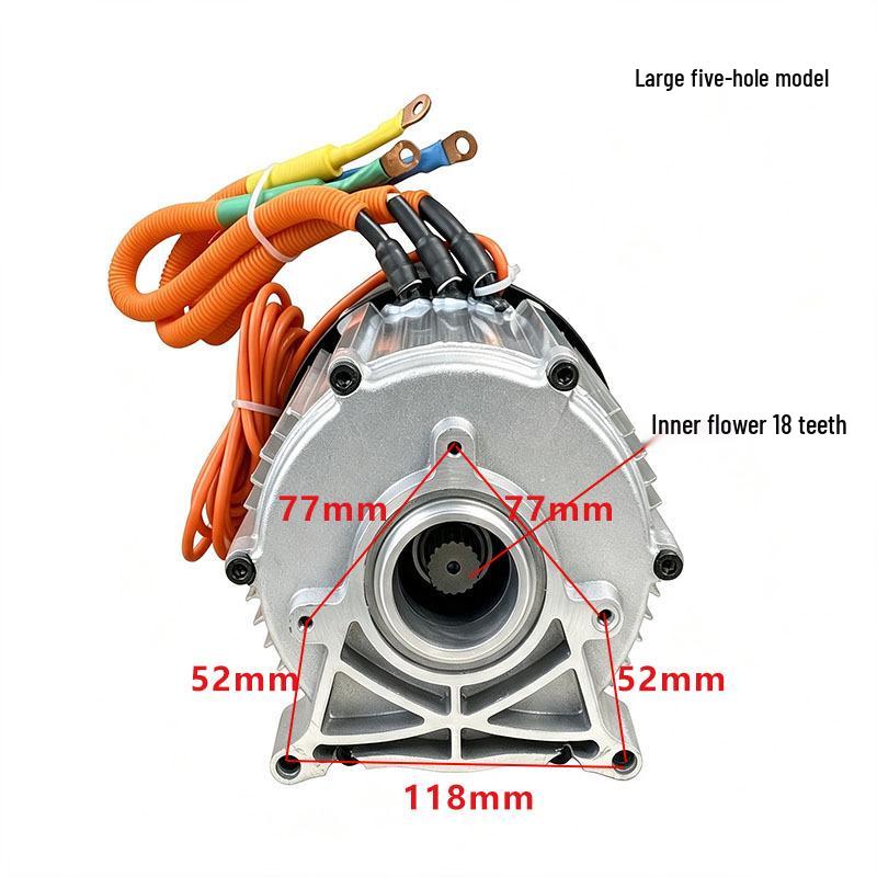 High-Power 60V/72V 3000W Brushless Electric Motor with Pure Copper for 3-4 Wheel Vehicles