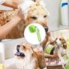 Shampoo-Bürste für Hunde Bad Sanfter Schrubber Massagegerät mit Seifenspender Tragbares Waschwerkzeug für Dusche Massage Badewanne