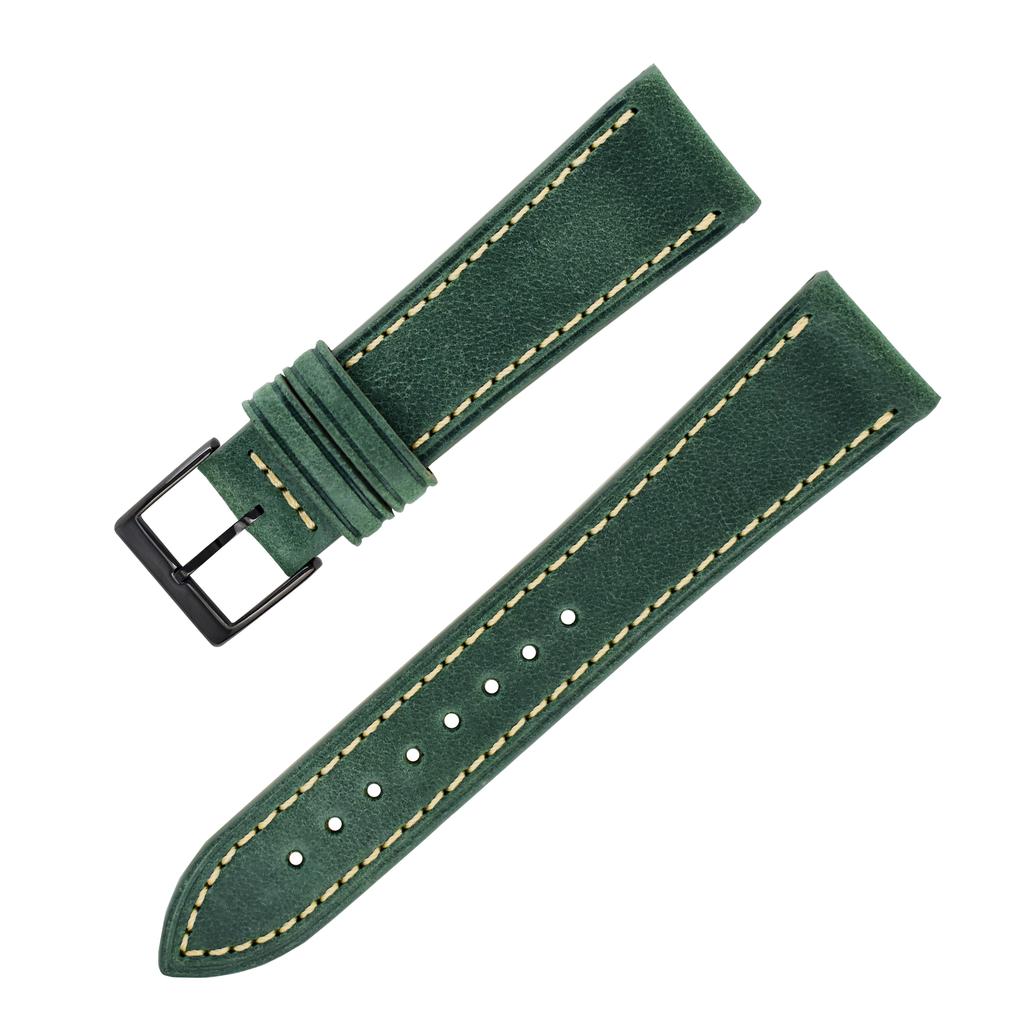 Genuine Cowhide Leather Watch Strap Universal Plain Watch Belt Women Men Smart Watch Band 20mm 24mm