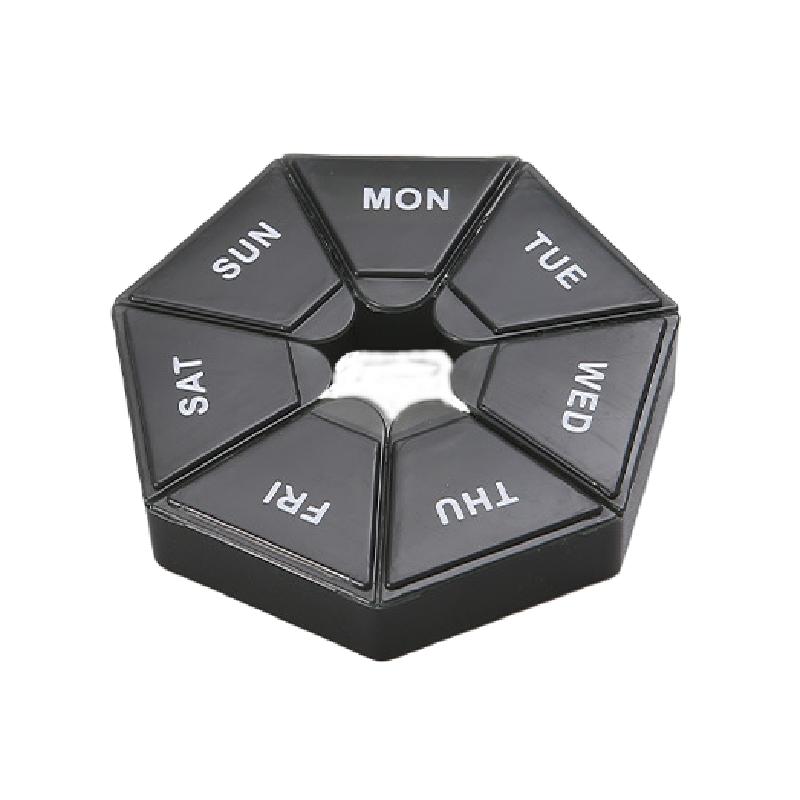1 Stück Pillendose 7 Tage Tabletten Süßigkeiten Pillenbox Organizer Tragbare Aufbewahrung Tablettenhalter Reise Pillen Organizer Pillenspender