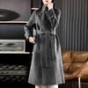 Lapel Waist Double-sided Wool Coat Women's Autumn and Winter New Temperament Wool Coat Plus Medium Style