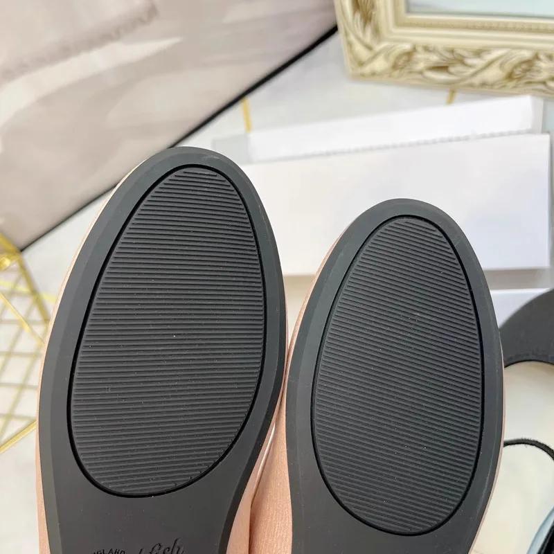 Fashion Flat Shoes for Women Spring and Autumn Silk Elastic Band Flat Bottom  Light Weight Temperament Mary Jane Ladies Shoes for Women