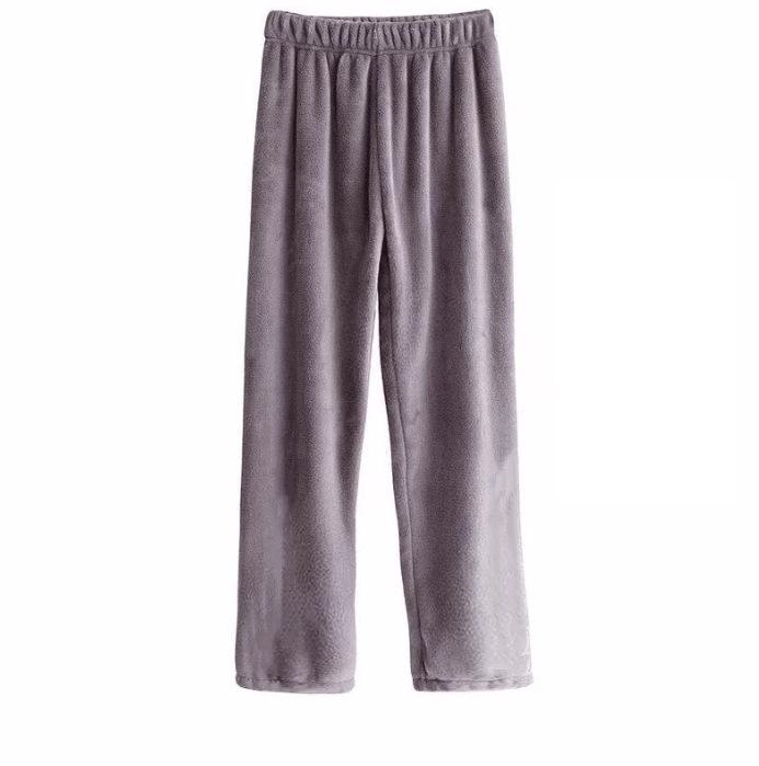 

Затишні жіночі зимові потовщені піжамні штани на флісовій підкладці - Теплий кораловий фліс для дому One Size 80-140 jin