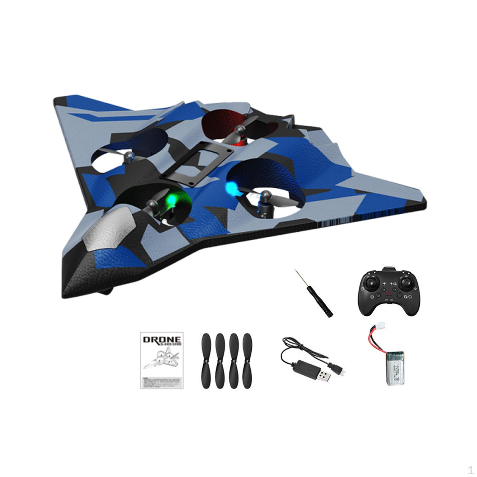 

Foam RC Plane for Kids And Adults Lightweight Hobby Glider with USB Rechargeable Feature синій