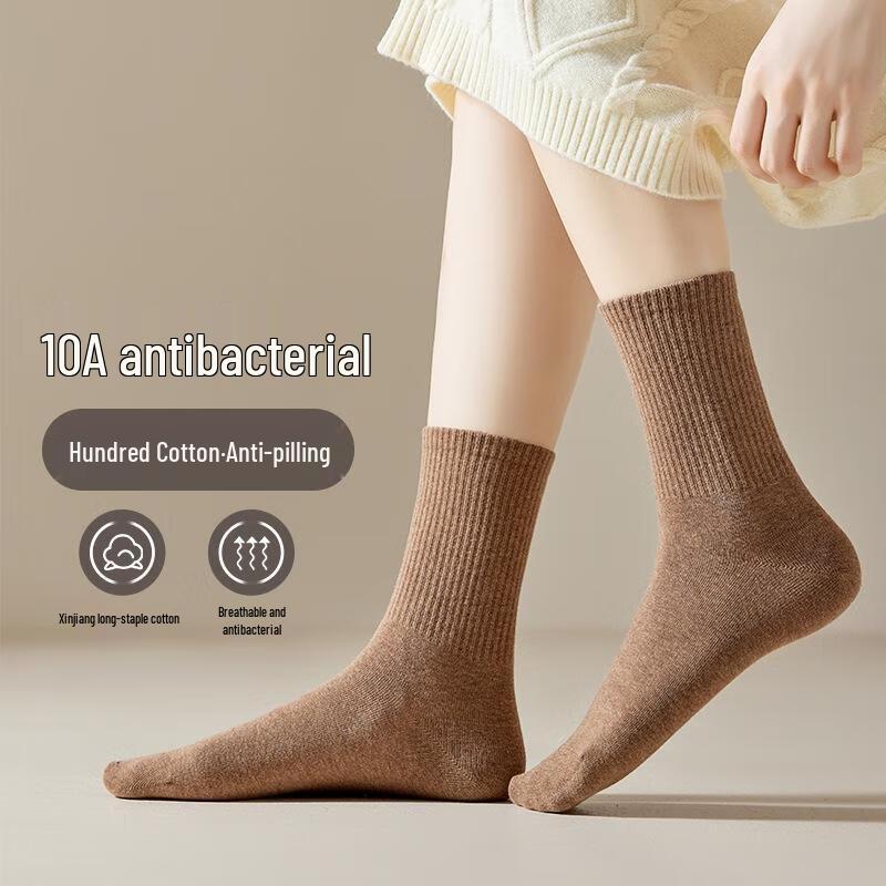 JINGRX Women's Cotton Crew Socks