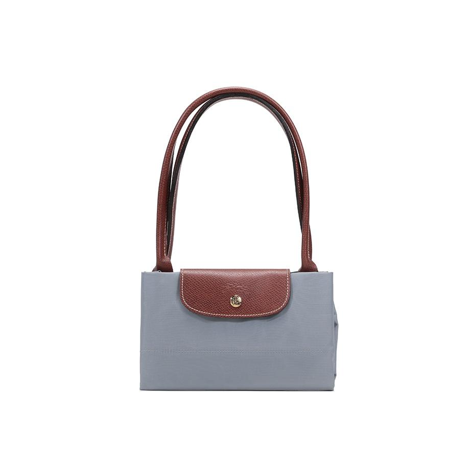 Longchamp Le Pliage 31 Stoff Langlebiger Griff Faltbare Tragetasche Damen Taschen Grau 1899089P51