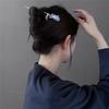 Chinese Punk Ruby Pendant Sword Hairpin Fashion Simple Modern Headdress Back Of The Head Pan Hair Ornament Fashion Retro New