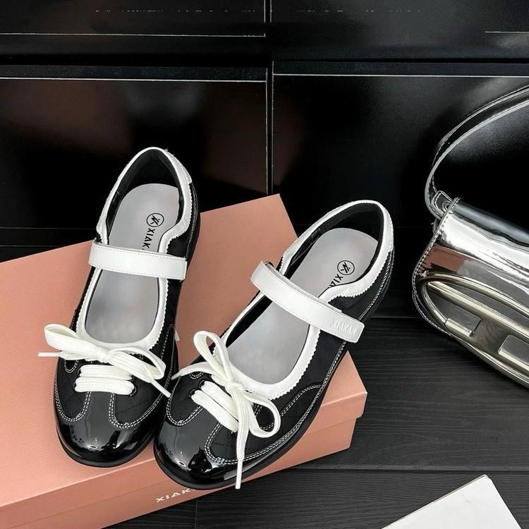 Inner Height Increase Silver Single Shoes Women's 2025 New Summer Skirt Mary Jane Women's Shoes Ou Ruofeng German Training Shoes
