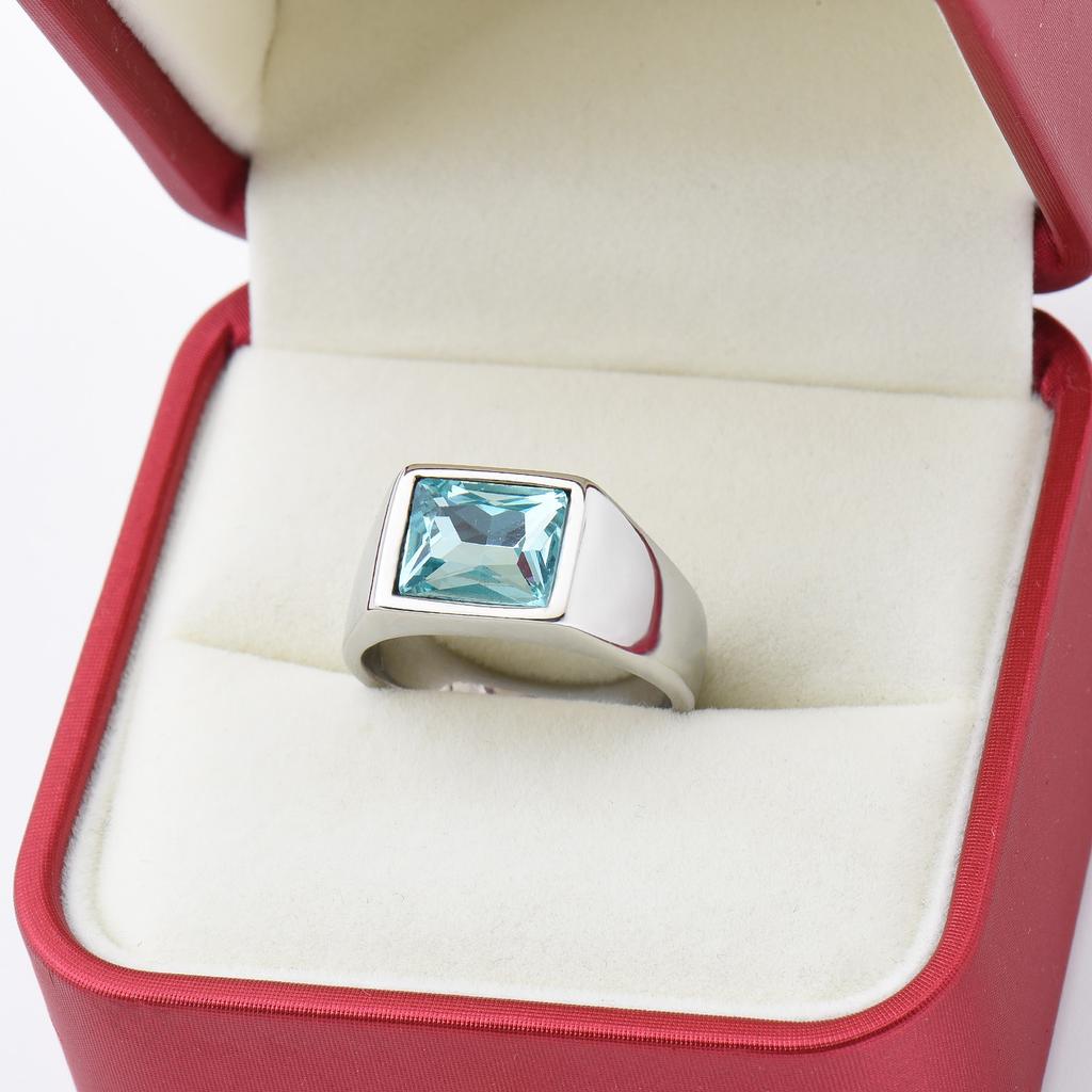 R3363 1 Stück Herren/Damen Zirkon Stil Hochzeit Titanstahlring, Herren 316L Edelstahl leicht und kompakt Ringe