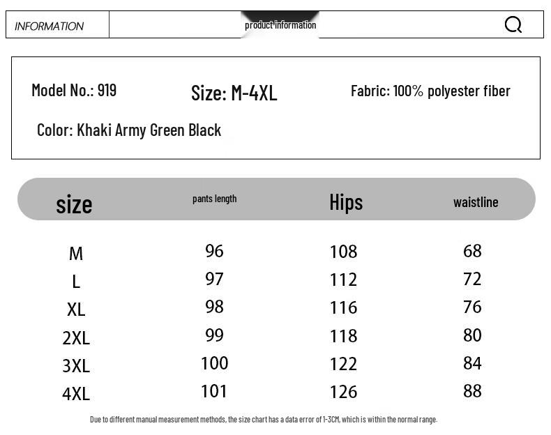 Men's American Trendy Loose Straight Leg Workwear Trousers