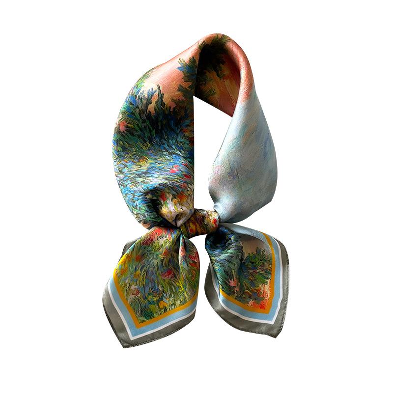 Neuankömmling 100% Naturseide Schal Mode Damen Schals Poncho Hijab Pashmina Foulard Femme Quadratische Schals Bandana Stola Dame