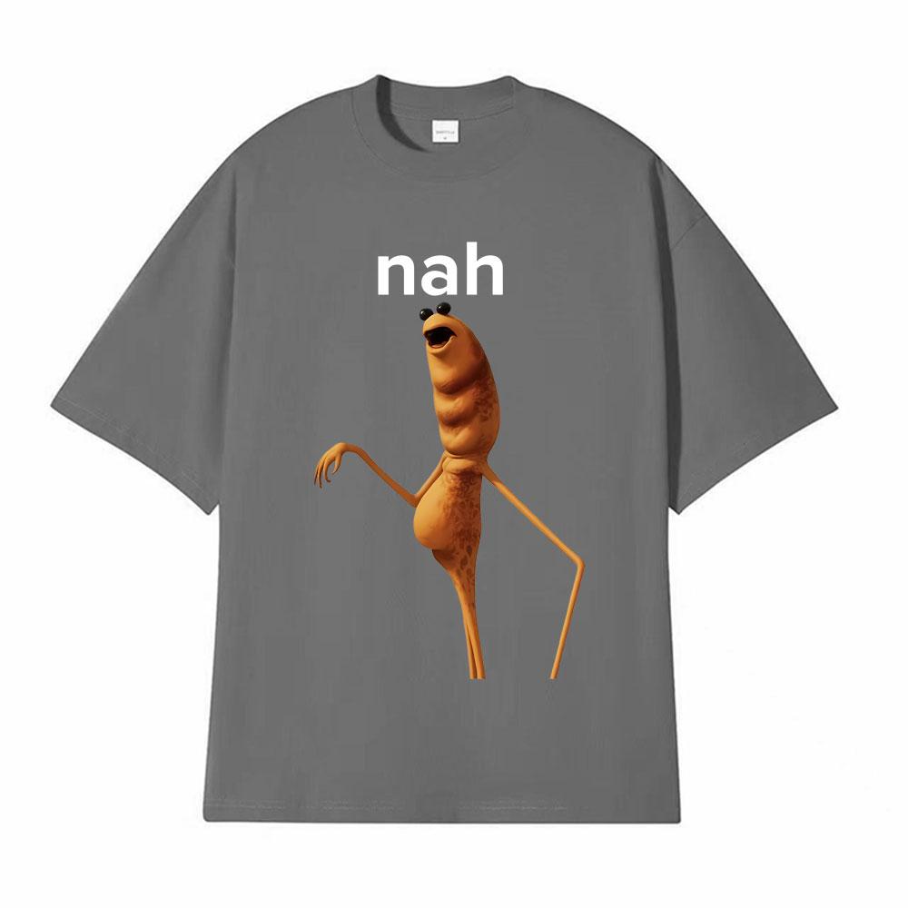 Hot Sale Marcus The Worm Funny Meme Printed T-Shirts Men's Clothing 100% Cotton Oversized T Shirts Humor Harajuku Fashion Tshirt