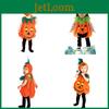 Halloween Pumpkin Dress-up Costume Set For Boys Girls Adorable Comfortable