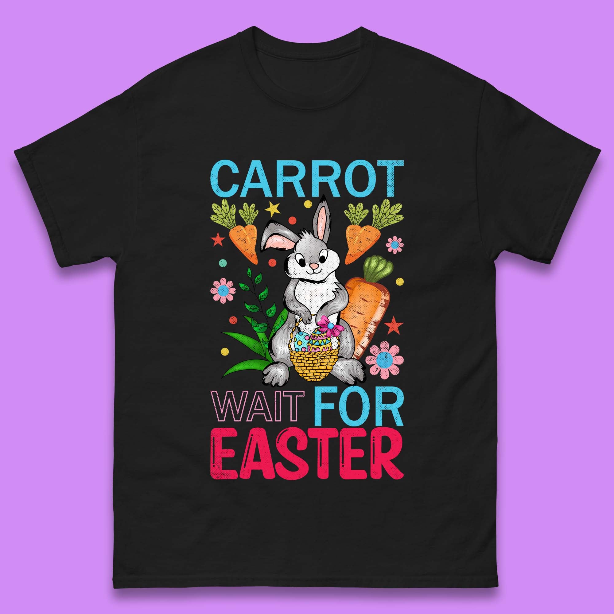 

Carrot Wait For Easter Mens T-Shirt Womens Tops Tees S