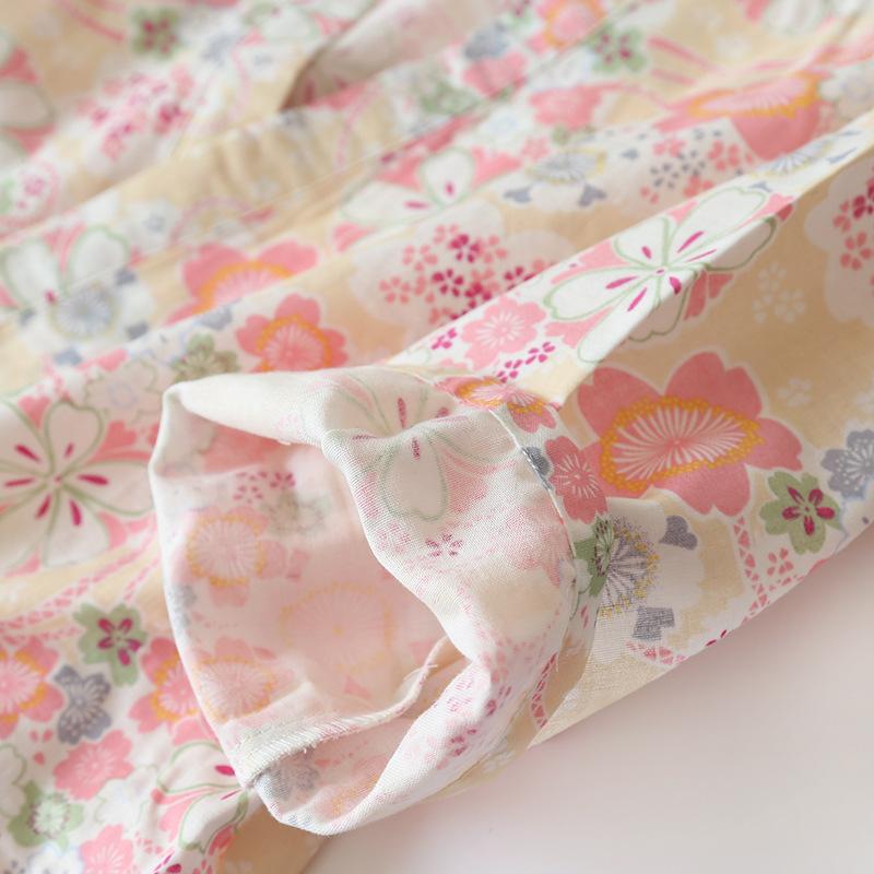 Japanischer Kimono-Baumwoll-Pyjama im frischen Stil, lässiger Frühlings- und Sommer-Pyjama-Pyjama, zweiteiliger Heimservice