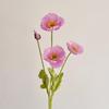 Indoor Artificial Plants Artificial Flower 4 Head Realistic Silk Bouquet with Long Stem Faux Floral Arrangement for Home Office