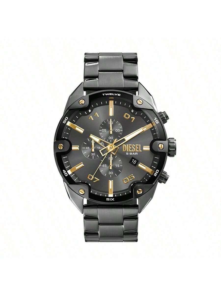 Diesel All-Black Stainless Steel Strap Men s Quartz Movement DZ4669 серый